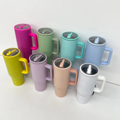 2024 NEW Hydrojug 40OZ Tumbler Straw Lid Stainless Steel Vacuum Insulated Car Mug Double Wall Thermal Iced Travel Mug Cup