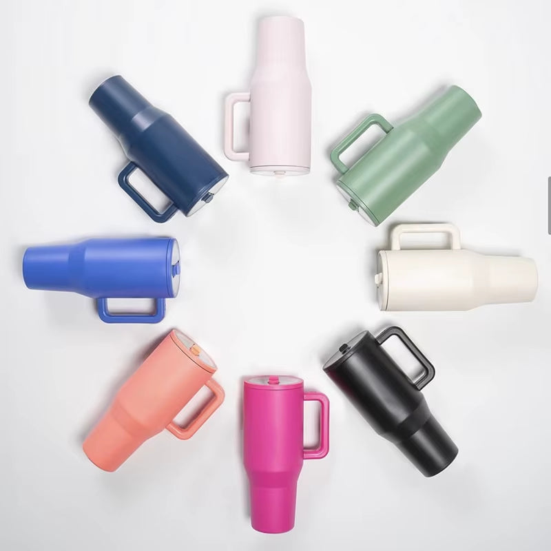 2024 NEW Hydrojug 40OZ Tumbler Straw Lid Stainless Steel Vacuum Insulated Car Mug Double Wall Thermal Iced Travel Mug Cup